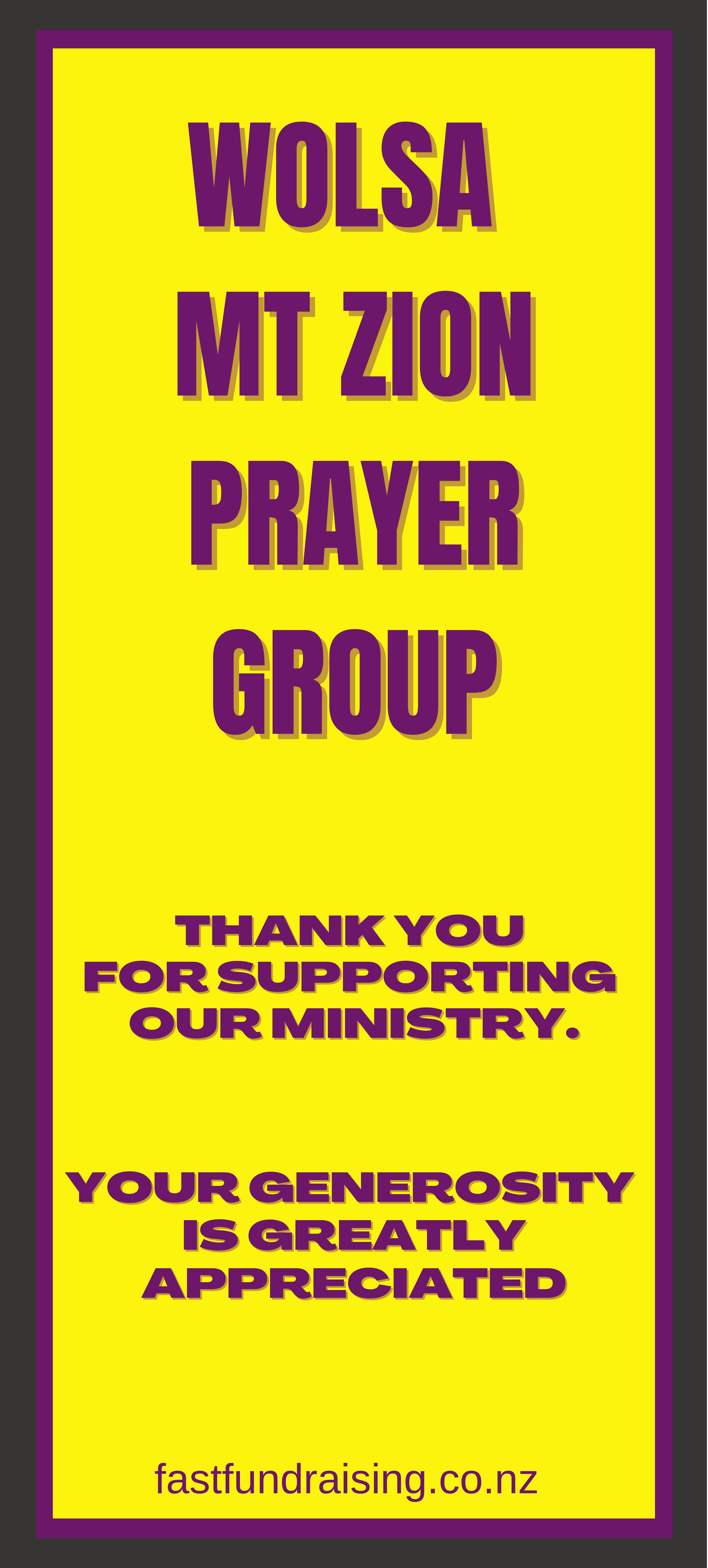 Prayer Group Fundraiser